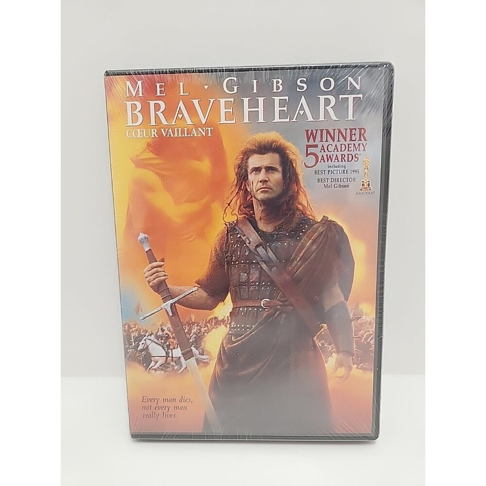 Braveheart Mel‎ Gibson DVD 2007 Sealed